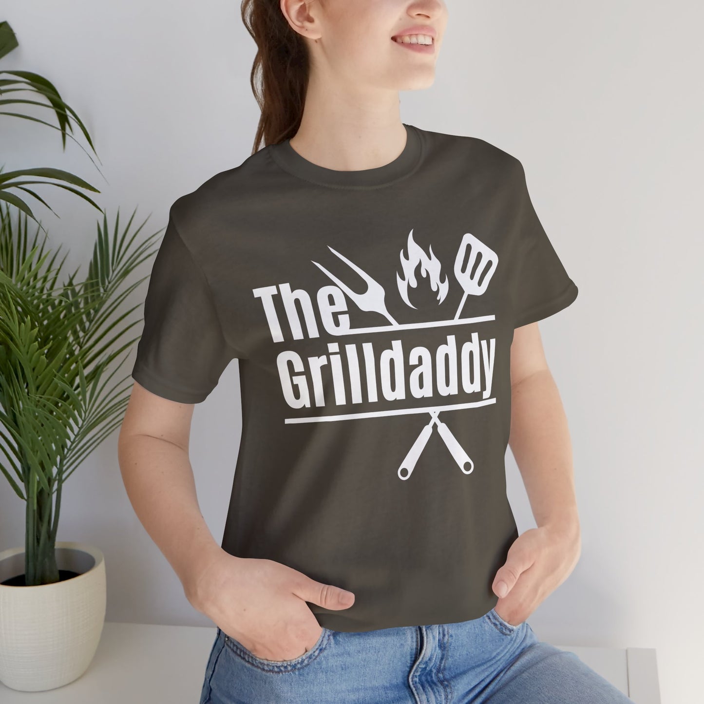 The Grilldaddy Typography Tee T-Shirt - Cozy Soft Cotton Unisex BBQ Graphic Tee