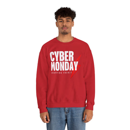 Cyber Monday Shopping Frenzy Sweatshirt - Lightning Graphic Crewneck