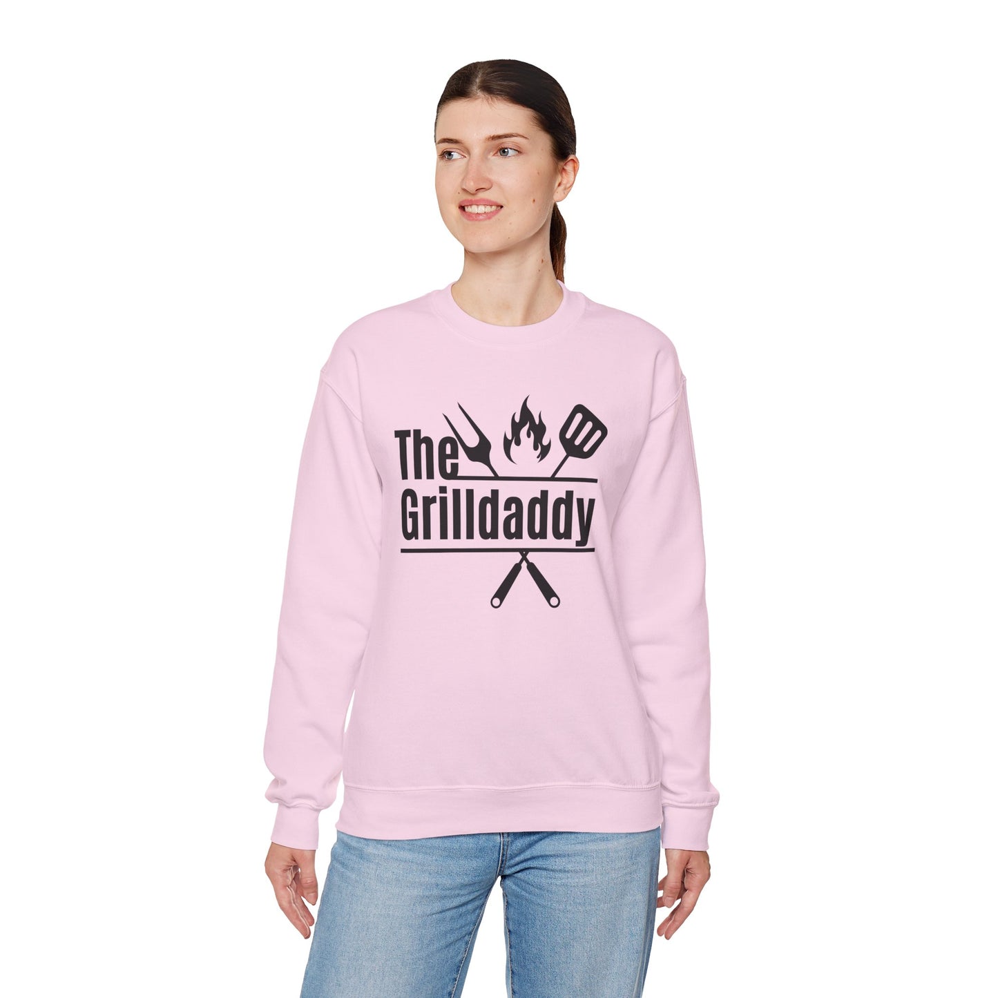 The Grilldaddy Typography Sweatshirt - Cozy Soft Cotton Unisex BBQ Graphic Sweatshirt