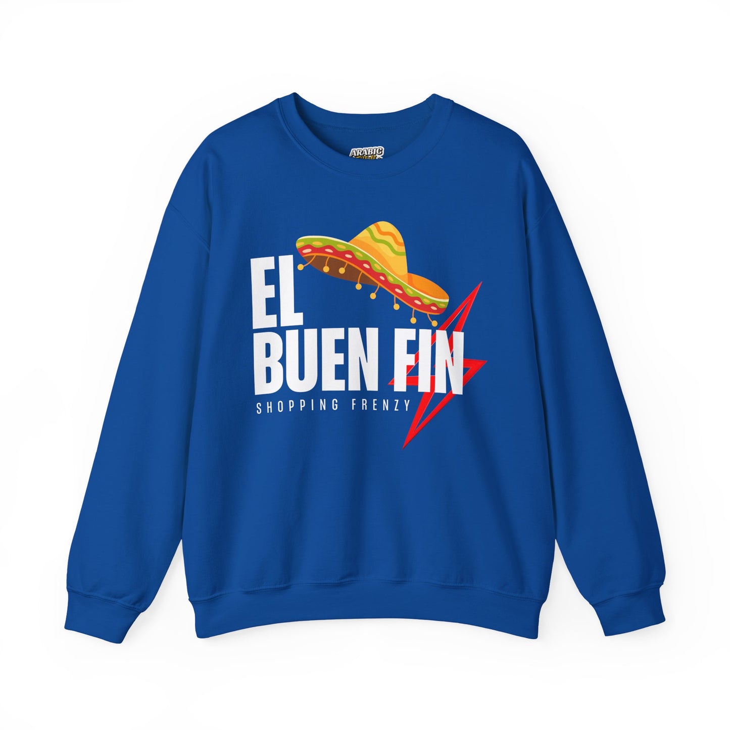 El Buen Fin Shopping Frenzy Sweatshirt - Lightning Graphic Crewneck