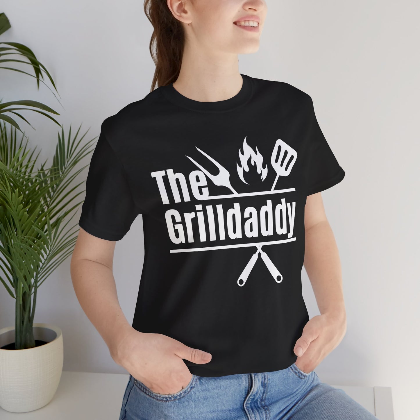 The Grilldaddy Typography Tee T-Shirt - Cozy Soft Cotton Unisex BBQ Graphic Tee
