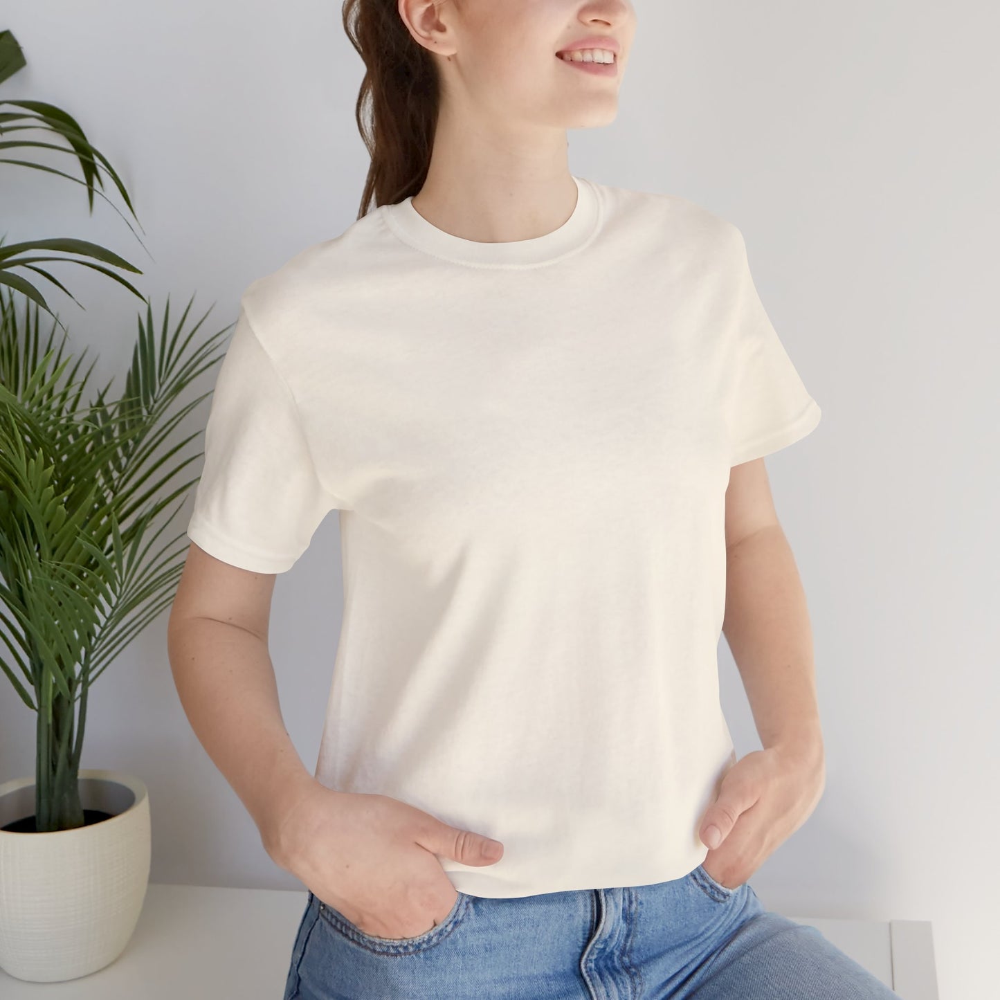 Premium Cotton Essential Blank Tee T-Shirt - Cozy Soft Unisex Tee