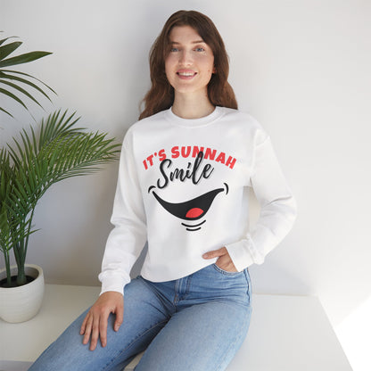 It's Sunnah Smile Graphic Sweatshirt - It's Sunnah Smile Typography Islamic Unisex Sweatshirt