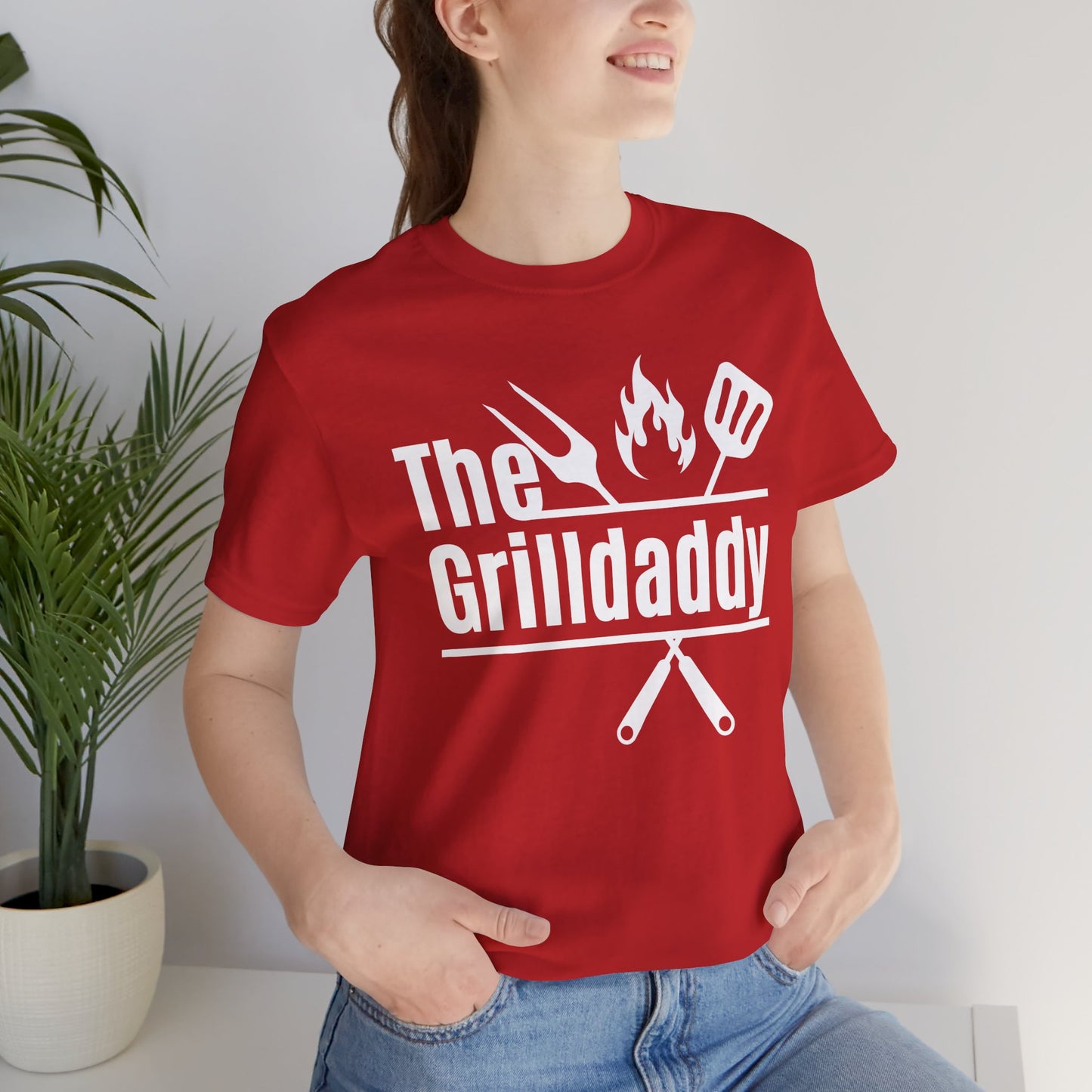 The Grilldaddy Typography Tee T-Shirt - Cozy Soft Cotton Unisex BBQ Graphic Tee