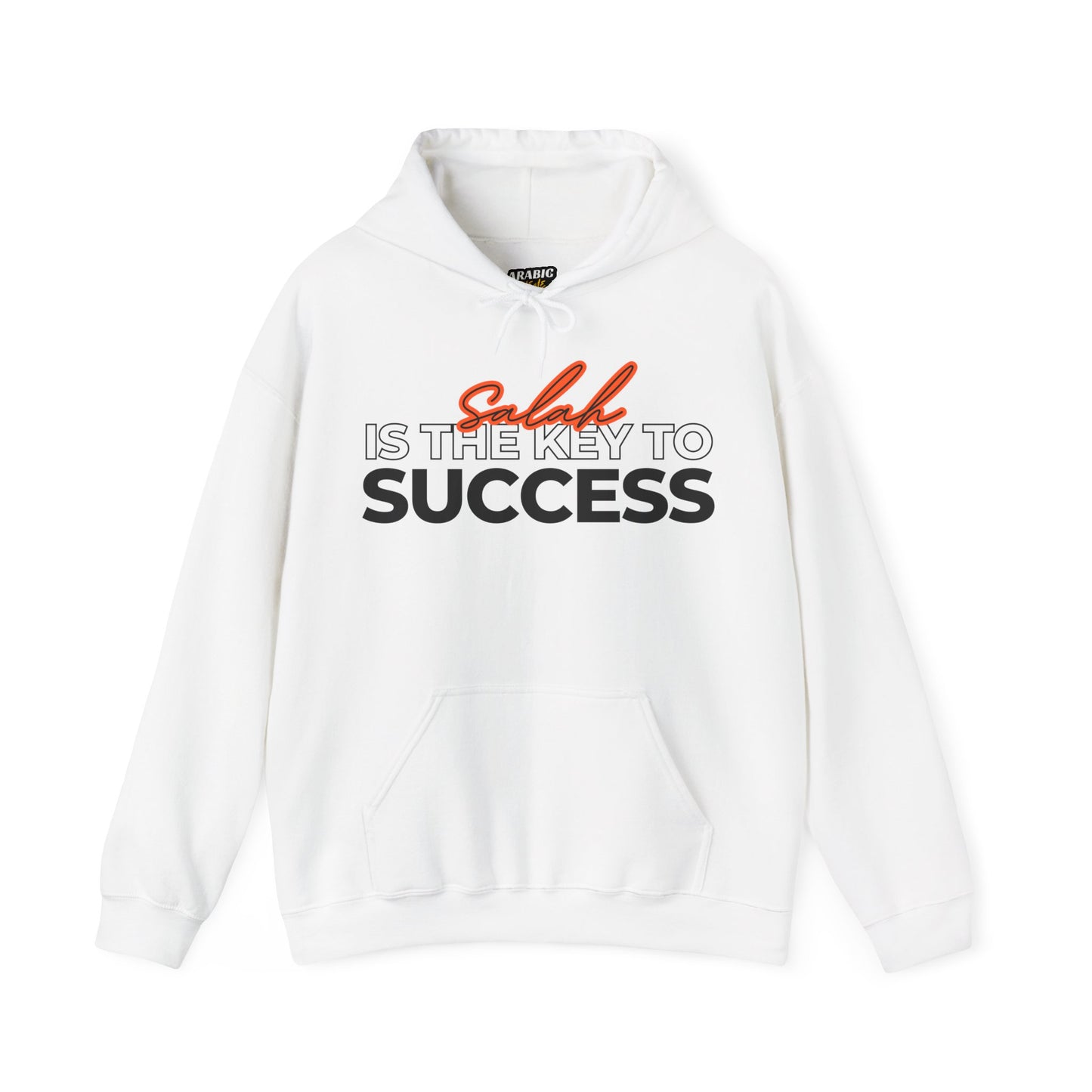 Salah is the Key to Success Typographic Hoodie - Cozy Soft Cotton Unisex Statement Hoodie