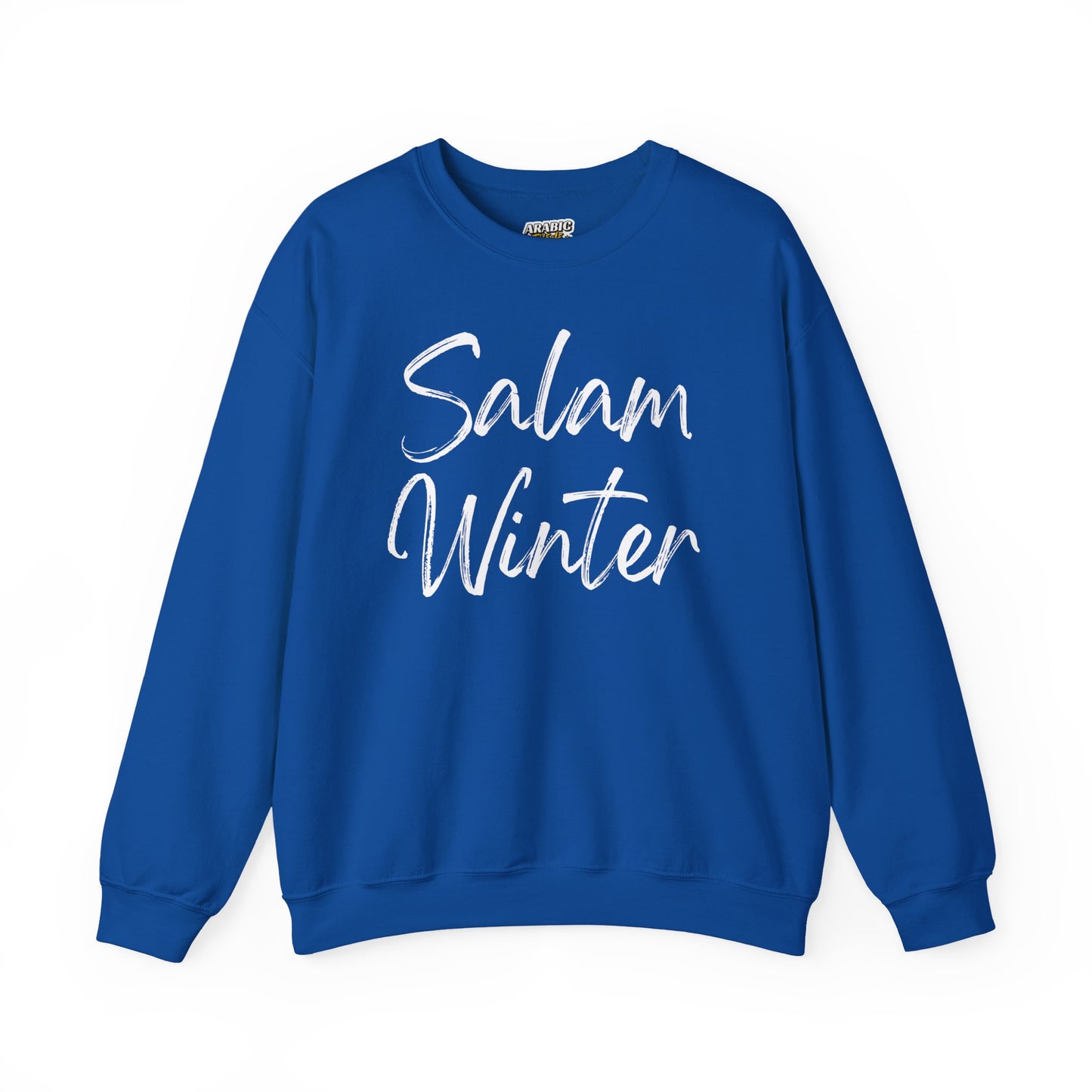 Salam Winter Typographic Sweatshirt - Cozy Soft Cotton Unisex Minimalist Graphic Sweatshirt