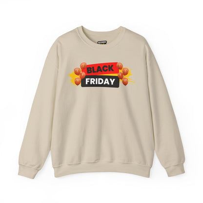 Black Friday Party Sweatshirt - Celebration Graphic Unisex Crewneck