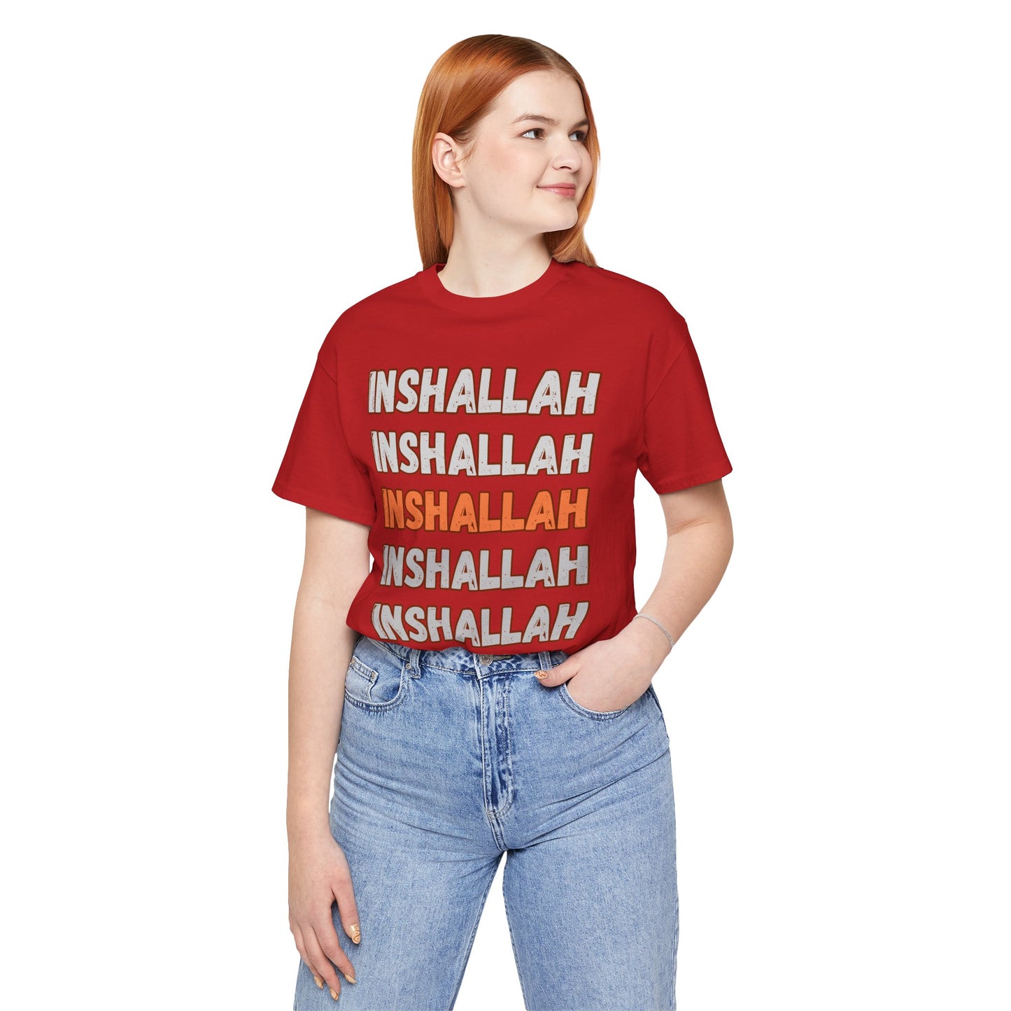 Inshallah Comes True Typographic Tee T-Shirt - Cozy Soft Cotton Unisex Tee