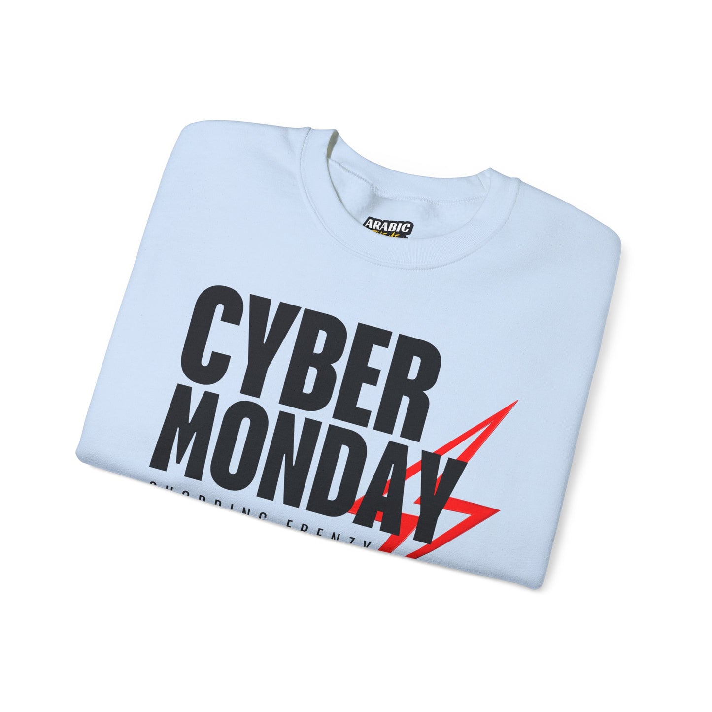 Cyber Monday Shopping Frenzy Sweatshirt - Lightning Graphic Crewneck