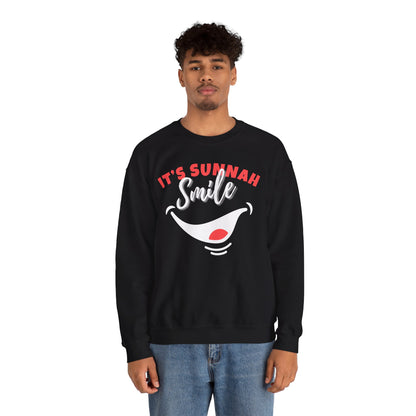It's Sunnah Smile Graphic Sweatshirt - It's Sunnah Smile Typography Islamic Unisex Sweatshirt