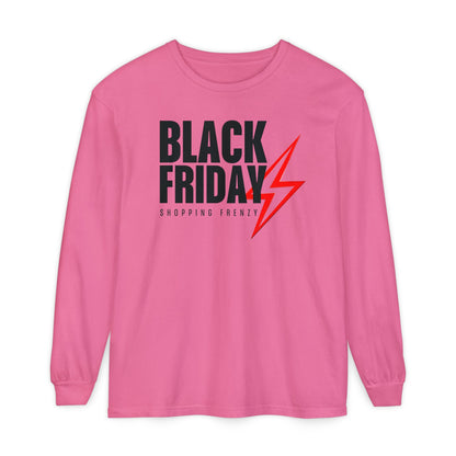 Black Friday Shopping Frenzy Long Sleeve - Lightning Graphic Tee