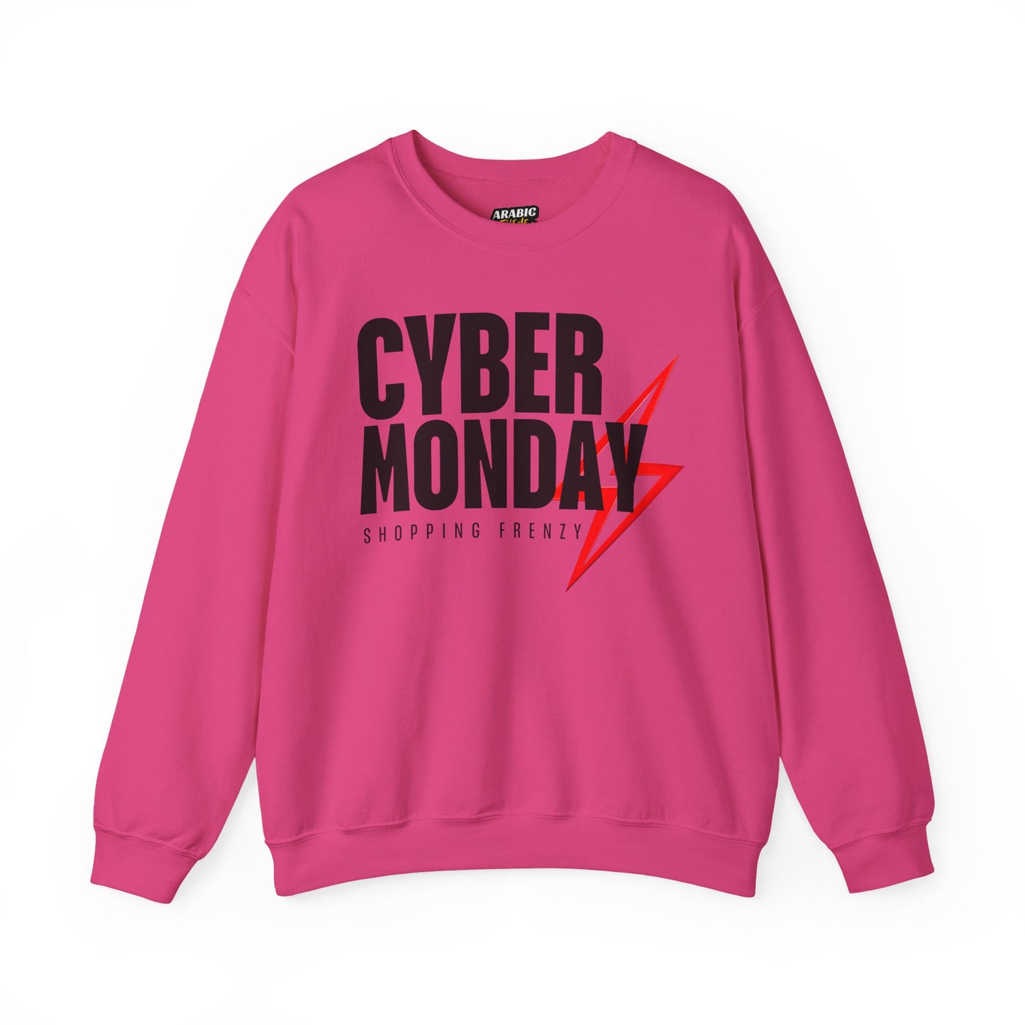 Cyber Monday Shopping Frenzy Sweatshirt - Lightning Graphic Crewneck