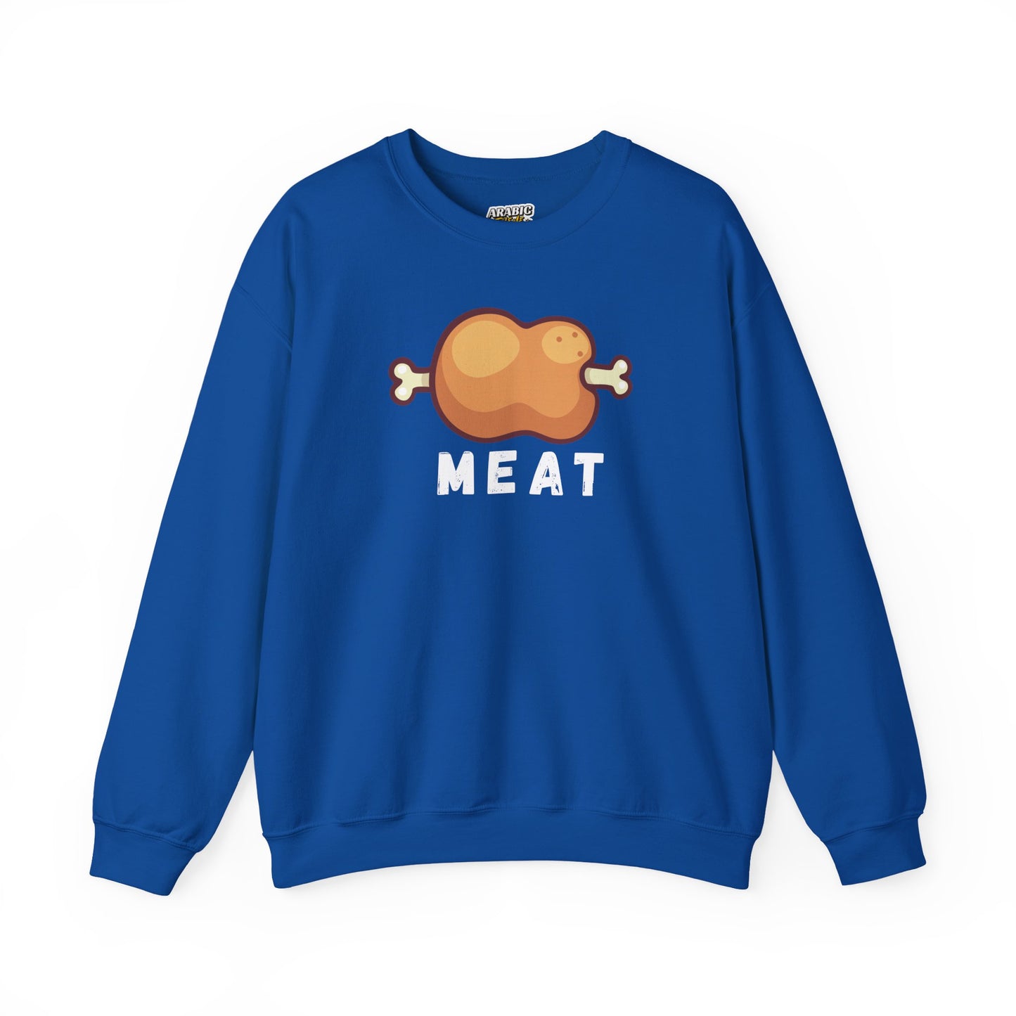 Cartoon MEAT Graphic Sweatshirt - Cozy Soft Cotton Unisex Graphic Sweatshirt