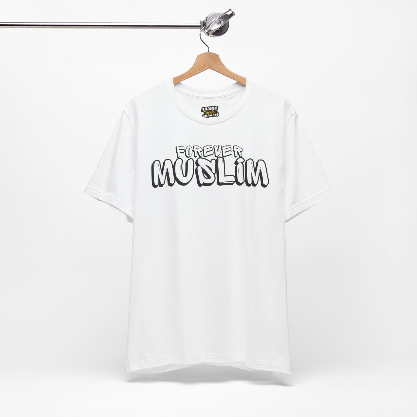 Forever Muslim Typographic Tee T-Shirt - Cozy Soft Cotton Unisex Statement Tee