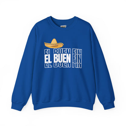 El Buen Fin Shadow Typography Sweatshirt - 3D Graphic Crewneck