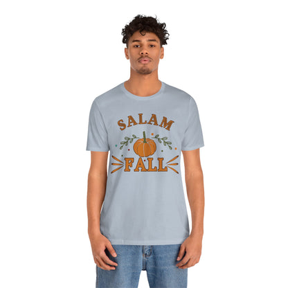 Salam Fall Pumpkin Graphic Tee T-Shirt - Cozy Autumn Pumpkin Graphic Unisex Tee