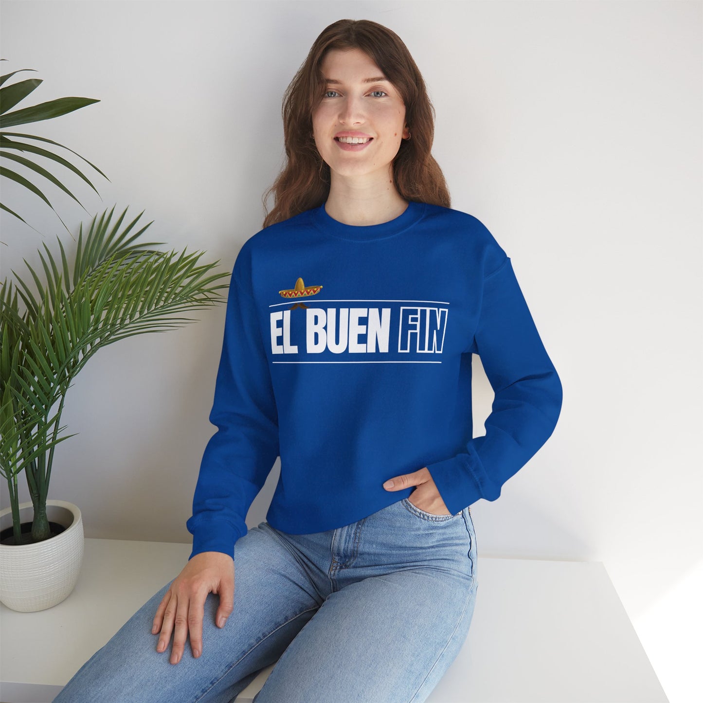 El Buen Fin Mustache Graphic Sweatshirt - Premium Unisex Crewneck