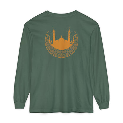 Islamic Ramadan Fasting Long Sleeve T-Shirt - Arabic Calligraphy Islamic Unisex Long Sleeve Tee