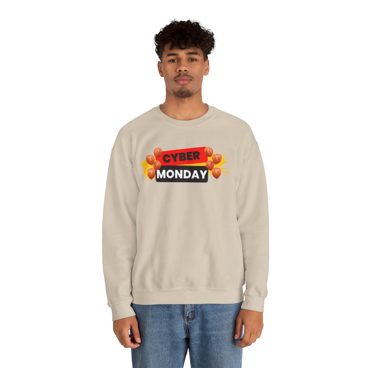 Cyber Monday Party Sweatshirt - Celebration Graphic Unisex Crewneck