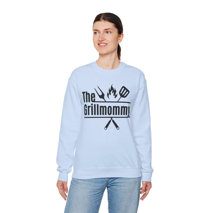 The Grillmommy Typography Sweatshirt - Cozy Soft Cotton Unisex BBQ Graphic Sweatshirt