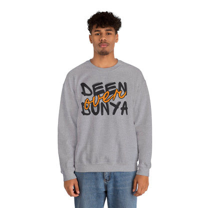 Deen Over Dunya Typographic Sweatshirt - Cozy Soft Cotton Unisex Statement Sweatshirt