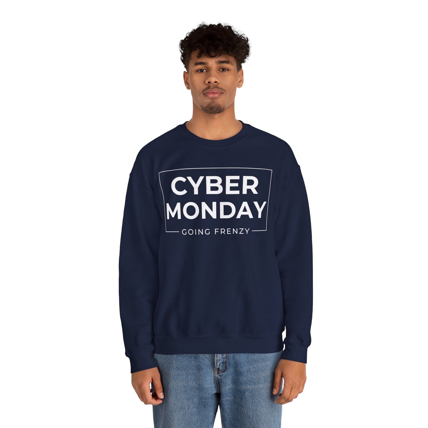 Cyber Monday Going Frenzy Sweatshirt - Badge Graphic Crewneck