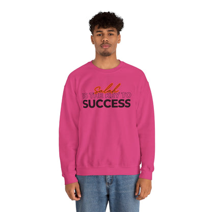 Salah is the Key to Success Typographic Sweatshirt - Cozy Soft Cotton Unisex Statement Sweatshirt