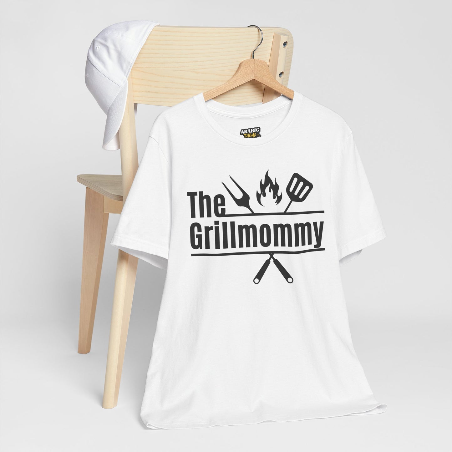 The Grillmommy Typography Tee T-Shirt - Cozy Soft Cotton Unisex BBQ Graphic Tee