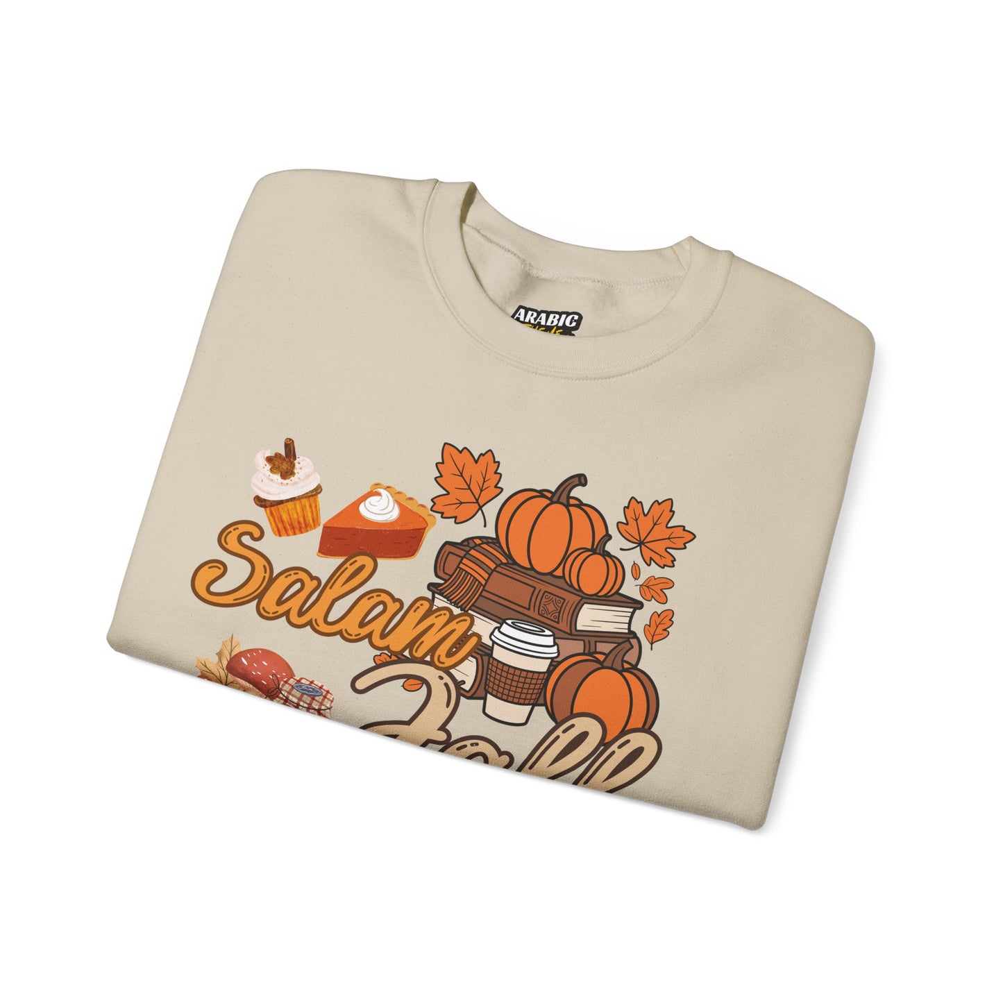 Salam Fall Alhamdulillah Graphic Sweatshirt - Alhamdulillah Arabic Calligraphy Islamic Unisex Sweatshirt