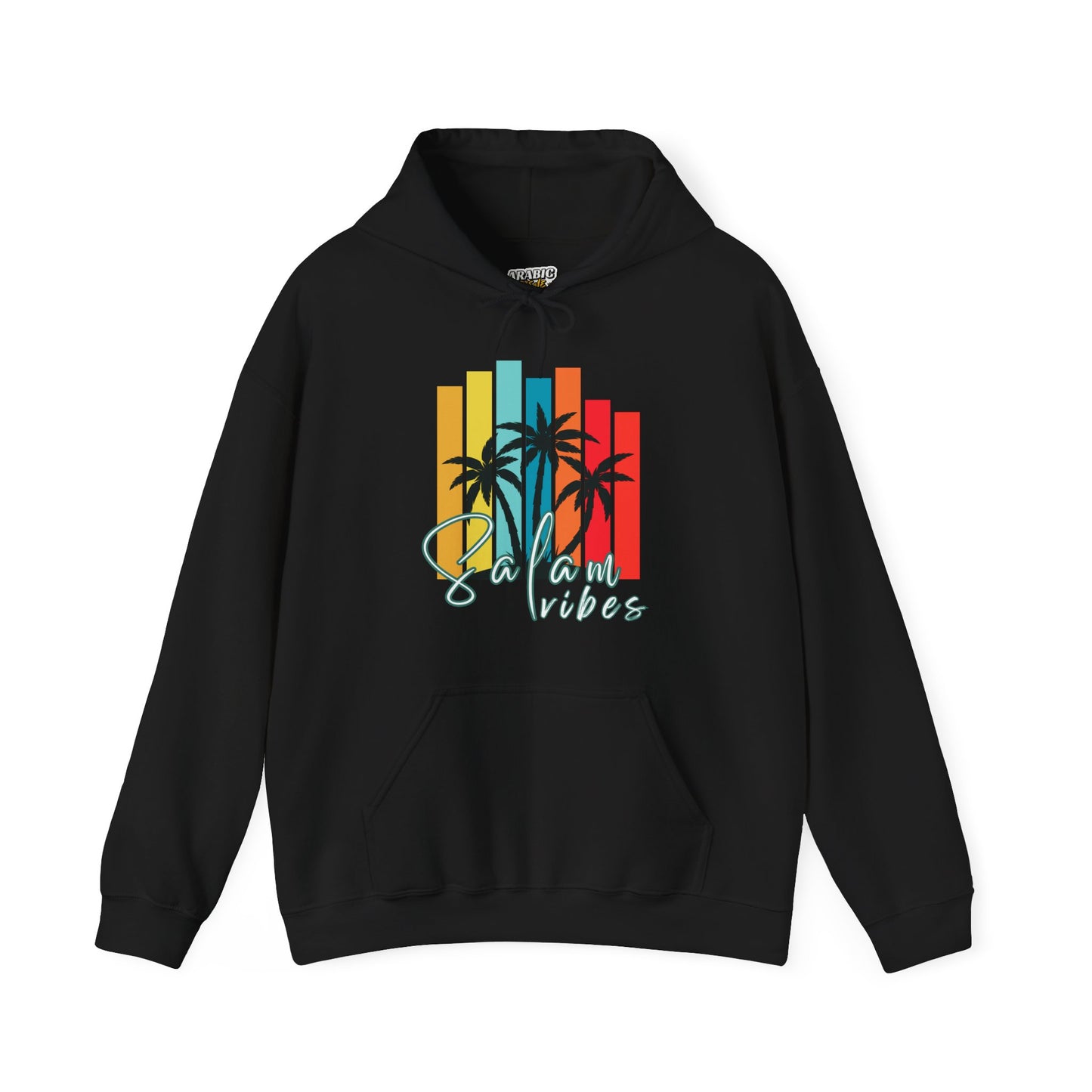 Salam Vibes Palm Tree Graphic Hoodie - Cozy Soft Cotton Graphic Unisex Hoodie