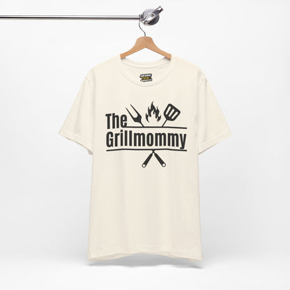The Grillmommy Typography Tee T-Shirt - Cozy Soft Cotton Unisex BBQ Graphic Tee