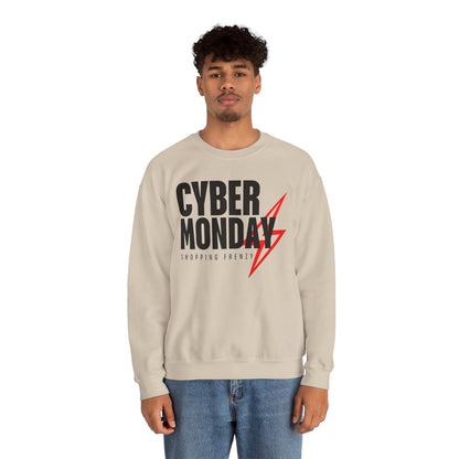 Cyber Monday Shopping Frenzy Sweatshirt - Lightning Graphic Crewneck