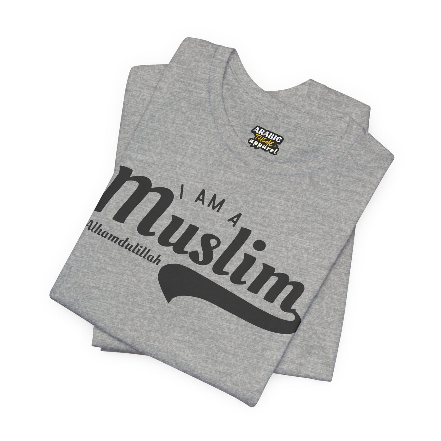 I Am A Muslim Typographic Tee T-Shirt - Cozy Soft Cotton Unisex Statement Tee
