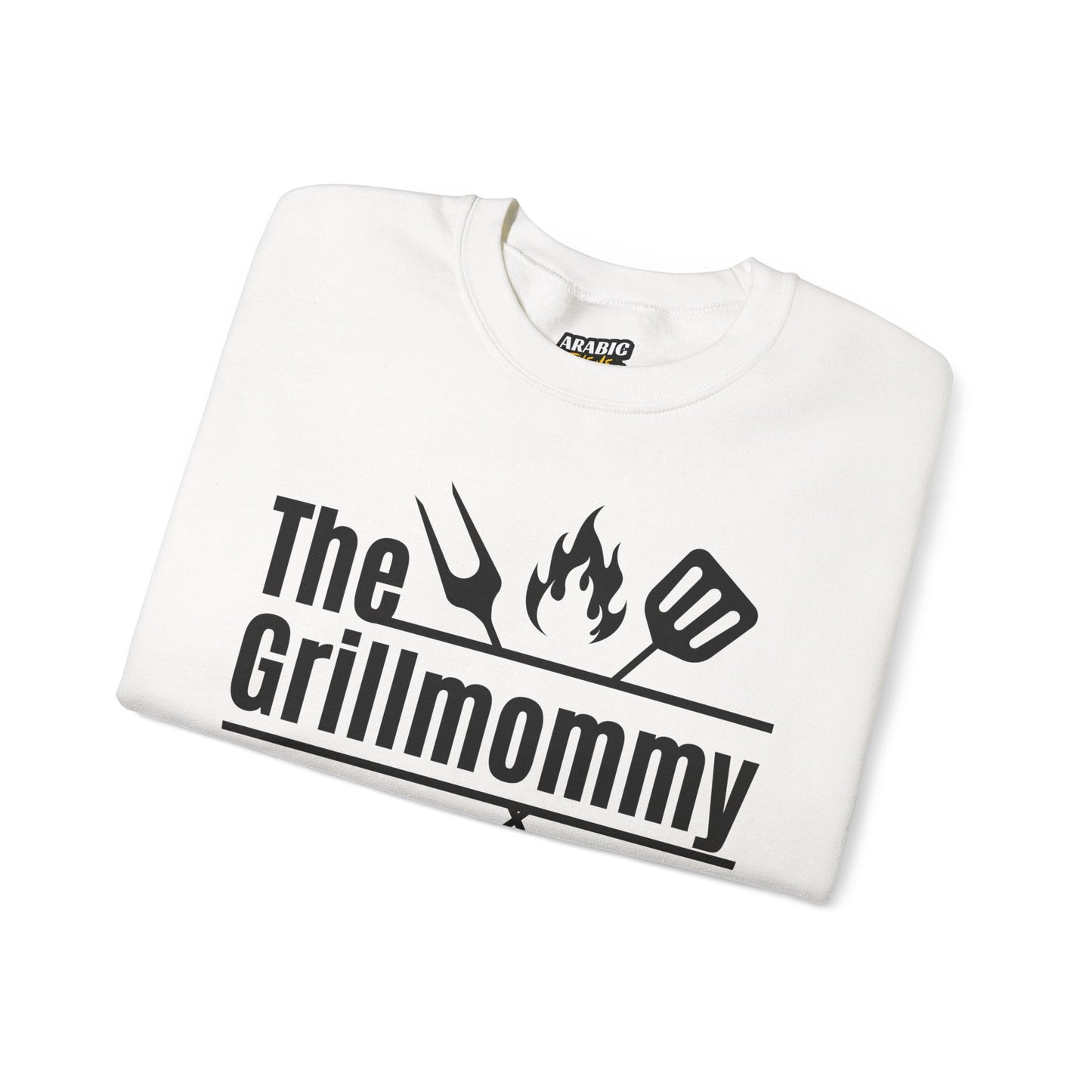 The Grillmommy Typography Sweatshirt - Cozy Soft Cotton Unisex BBQ Graphic Sweatshirt