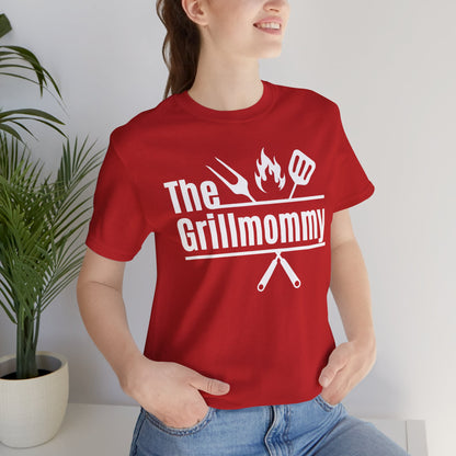 The Grillmommy Typography Tee T-Shirt - Cozy Soft Cotton Unisex BBQ Graphic Tee