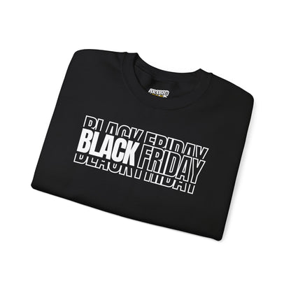 Black Friday Shadow Typography Sweatshirt - 3D Graphic Crewneck