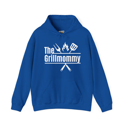 The Grillmommy Typography Hoodie - Cozy Soft Cotton Unisex BBQ Graphic Hoodie