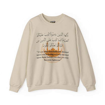 Islamic Ramadan Fasting Sweatshirt - Arabic Calligraphy Islamic Unisex Sweatshirt
