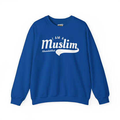 I Am A Muslim Typographic Sweatshirt - Cozy Soft Cotton Unisex Statement Sweatshirt
