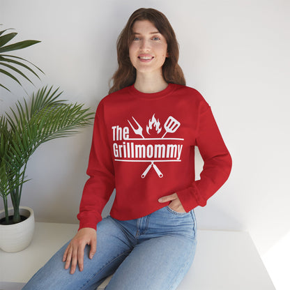 The Grillmommy Typography Sweatshirt - Cozy Soft Cotton Unisex BBQ Graphic Sweatshirt