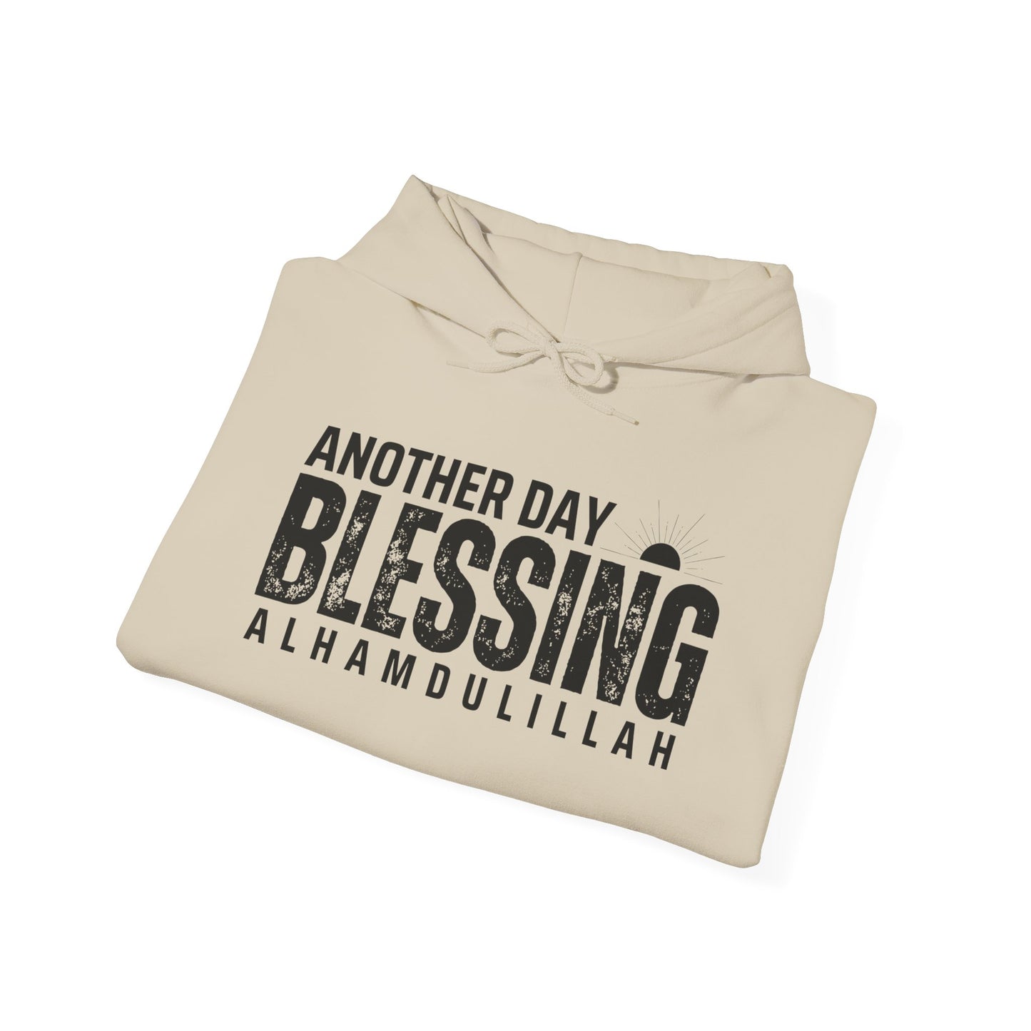Another Day Another Blessing Alhamdulillah Graphic Hoodie - Alhamdulillah Typography Islamic Unisex Hoodie