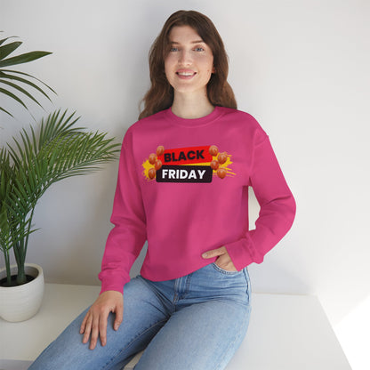 Black Friday Party Sweatshirt - Celebration Graphic Unisex Crewneck