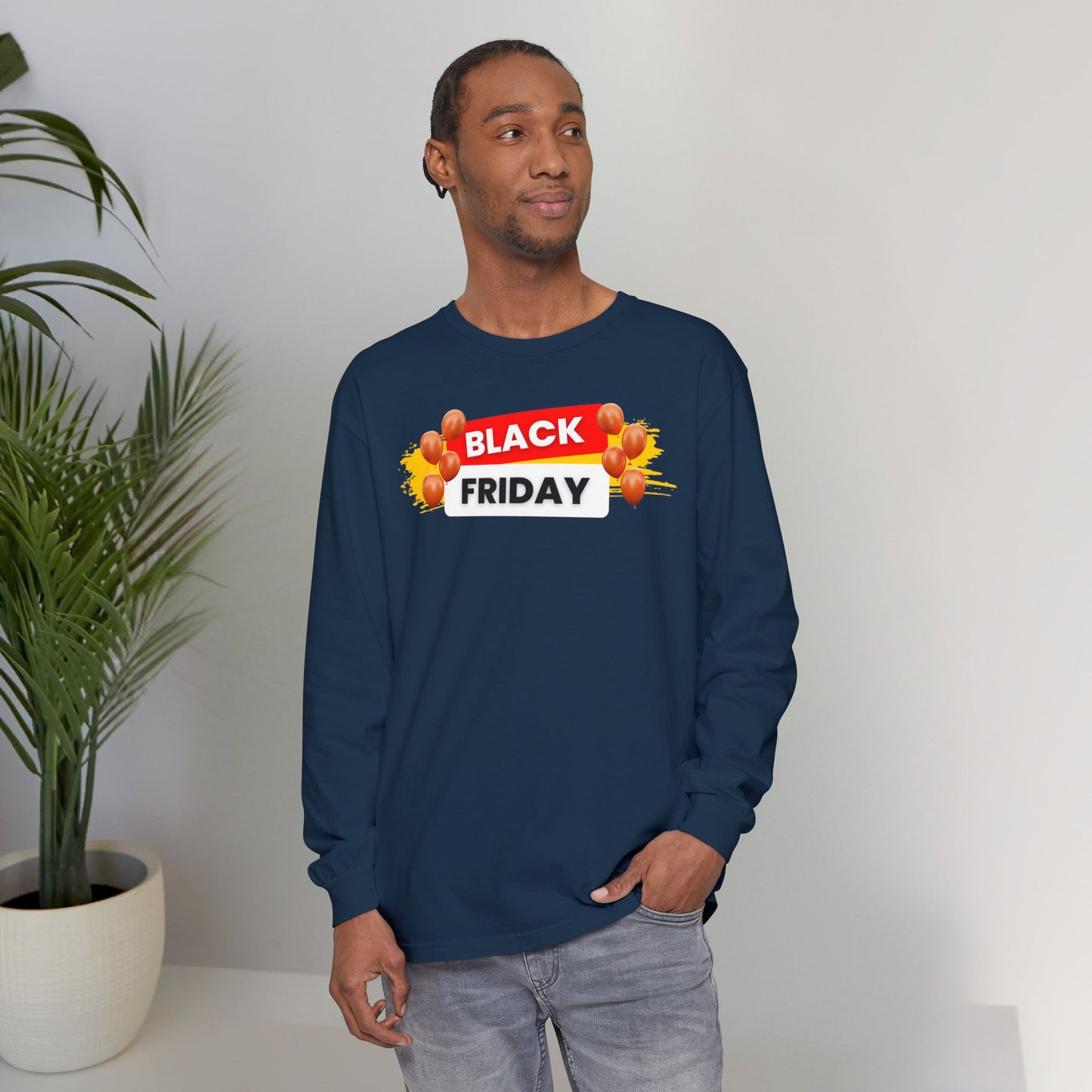 Black Friday Party Long Sleeve - Celebration Graphic Unisex Tee
