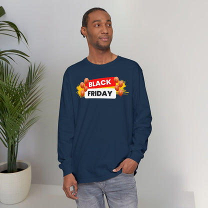Black Friday Party Long Sleeve - Celebration Graphic Unisex Tee