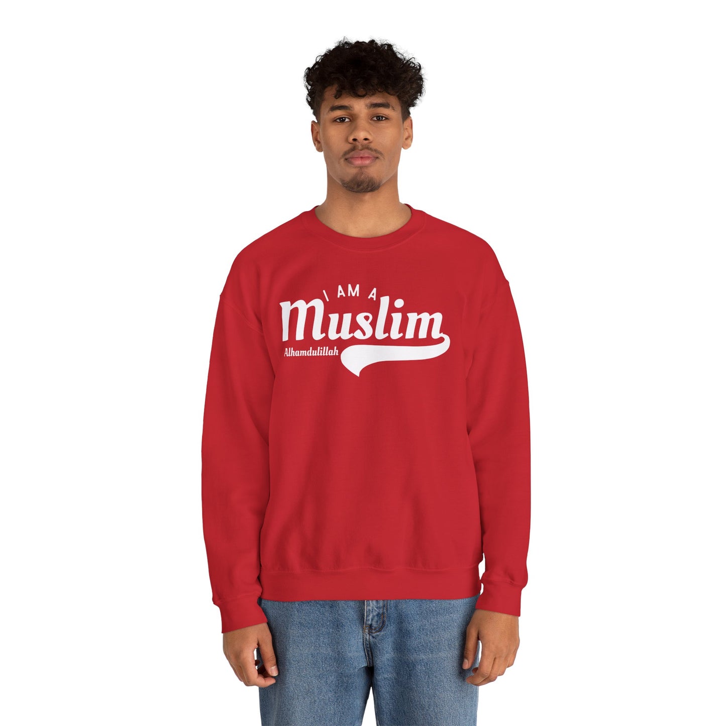 I Am A Muslim Typographic Sweatshirt - Cozy Soft Cotton Unisex Statement Sweatshirt
