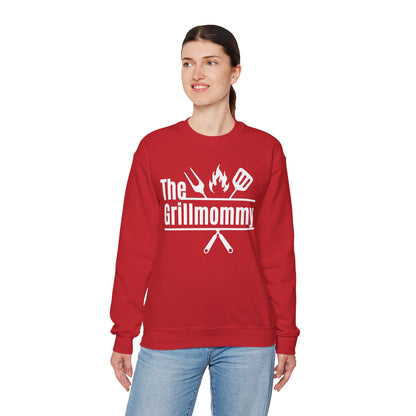 The Grillmommy Typography Sweatshirt - Cozy Soft Cotton Unisex BBQ Graphic Sweatshirt
