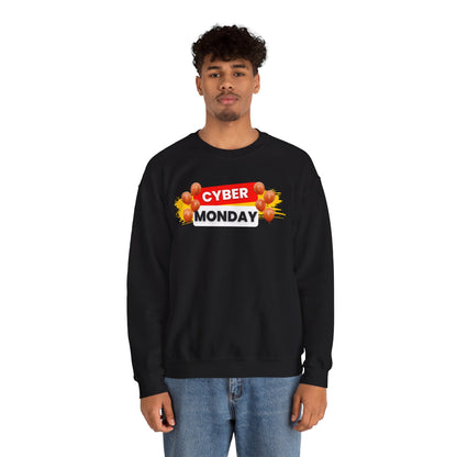 Cyber Monday Party Sweatshirt - Celebration Graphic Unisex Crewneck