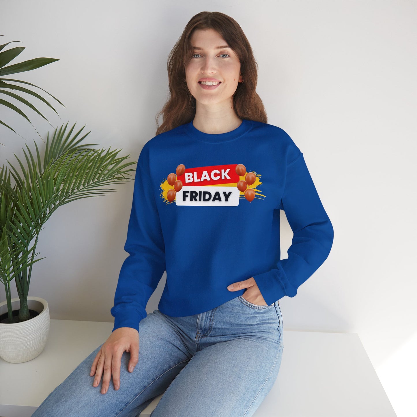 Black Friday Party Sweatshirt - Celebration Graphic Unisex Crewneck
