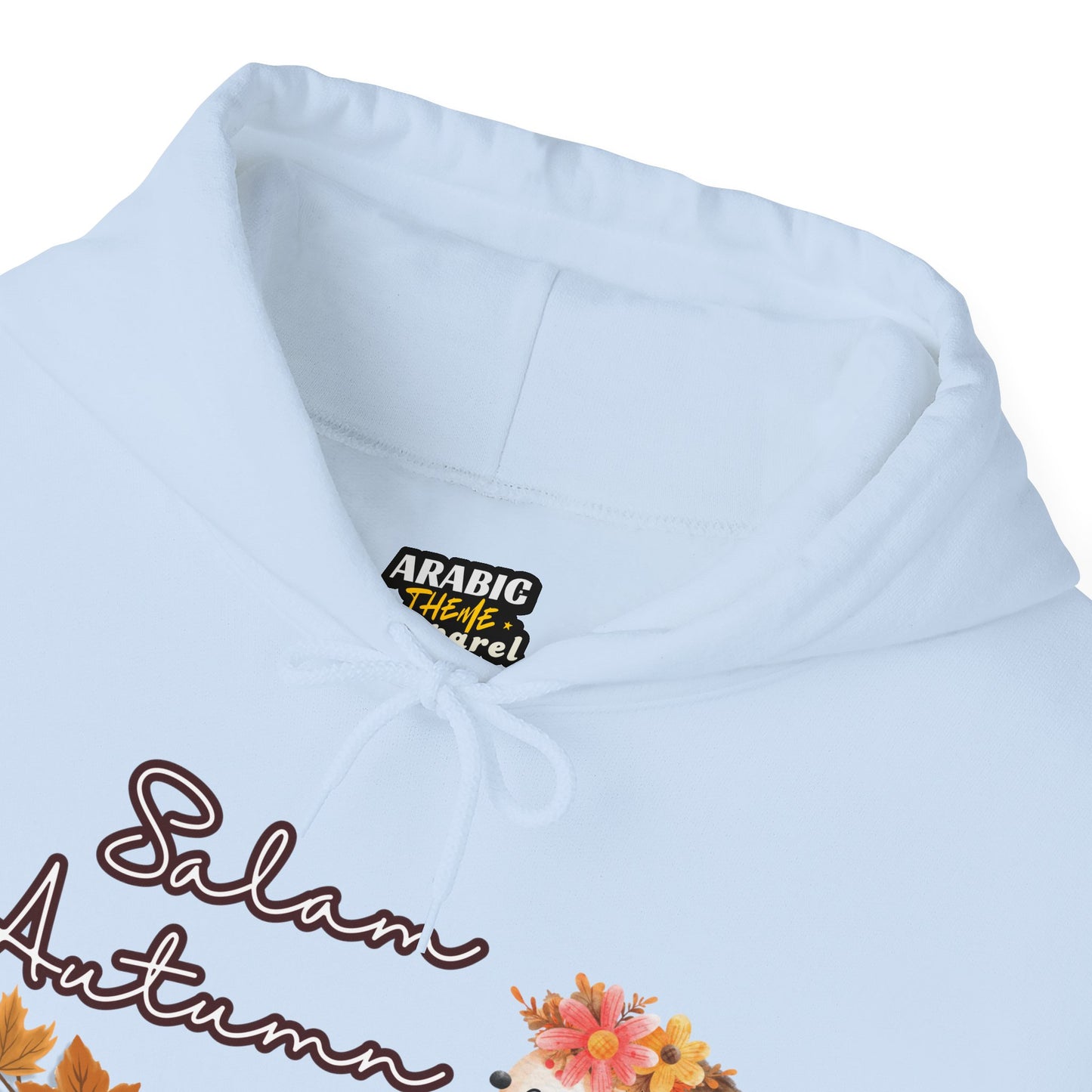 Salam Autumn Cute Hedgehog Mushroom Graphic Hoodie - Cozy Autumn Cute Hedgehog Mushroom Graphic Unisex Hoodie