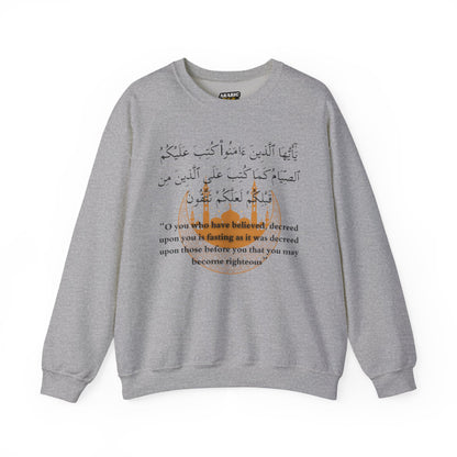 Islamic Ramadan Fasting Sweatshirt - Arabic Calligraphy Islamic Unisex Sweatshirt